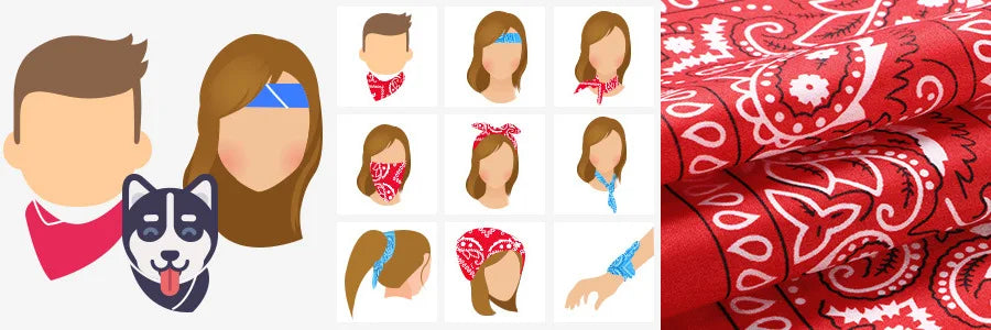 Bandana Fleur Coton
